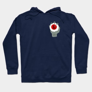 Zombie Hand Holding Red Eye Hoodie